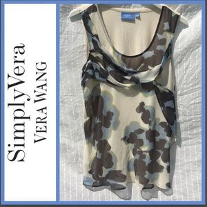 Simply Vera Wang Ruffle Tank
